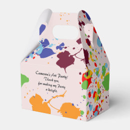 Painting Colourful Art Themed Birthday Party Favor Box