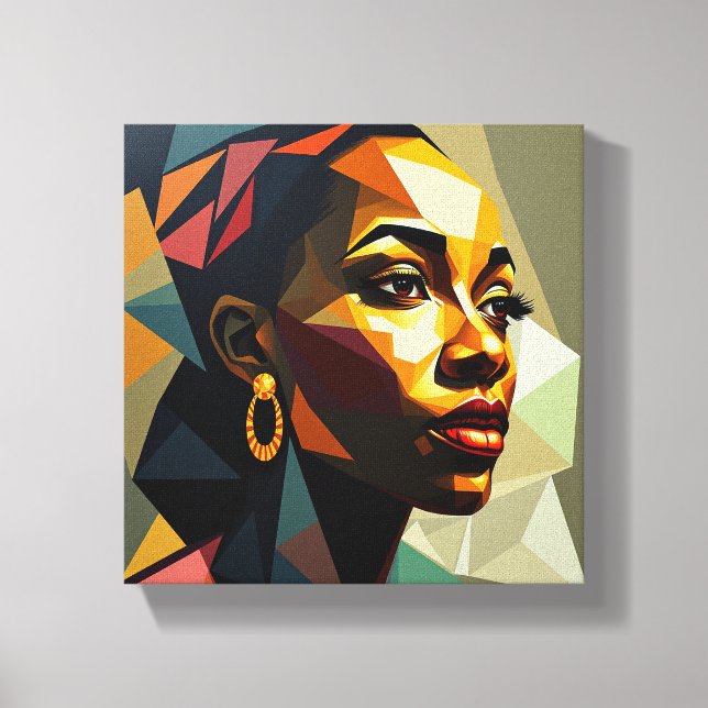 Painting Deco (Silhoette of Peace ) Canvas Print (Front)