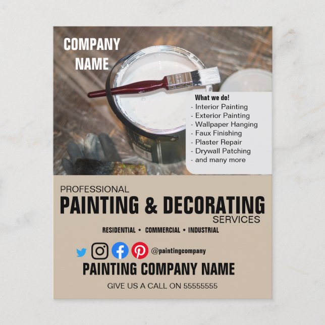 PAINTING & DECORATING DIY handyman Flyer (Front)