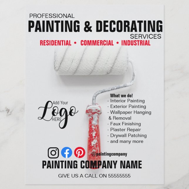 PAINTING & DECORATING flyer (Front)