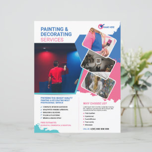 Painting & Decorating Service Flyer Template