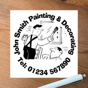 Painting & Decorating Services Rubber Stamp