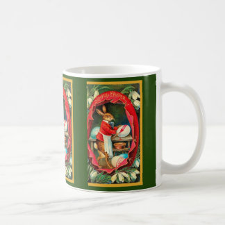 Painting Easter Eggs Red Vintage Easter Coffee Mug
