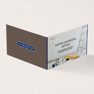 Painting Equipment, Painter & Decorator Photo Business Card