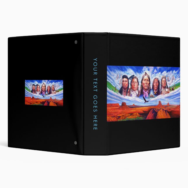 Painting Famous Native Americans Indian Chiefs Binder (Background)