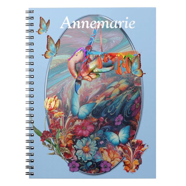 Painting Fantasy Flowers expressing nature Notebook (Front)