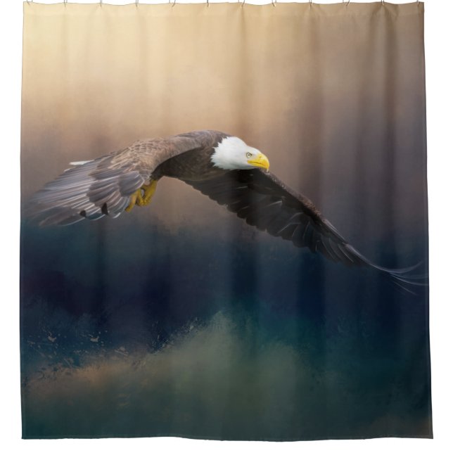 Painting flying american bald eagle (Front)