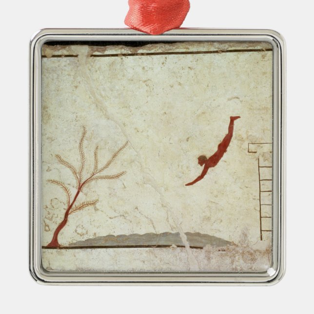 Painting from the Tomb of the Diver from the south Metal Ornament (Front)