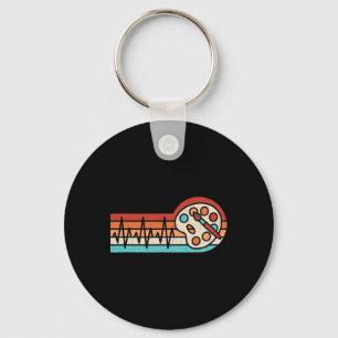 Painting Heartbeat Artist Art Teacher Men Women Ki Keychain