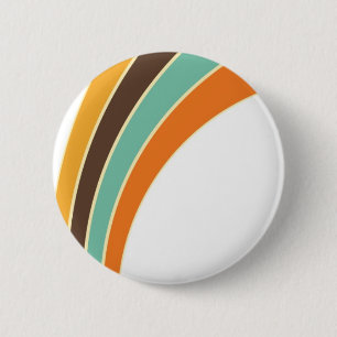 Painting in retro colours 2 inch round button