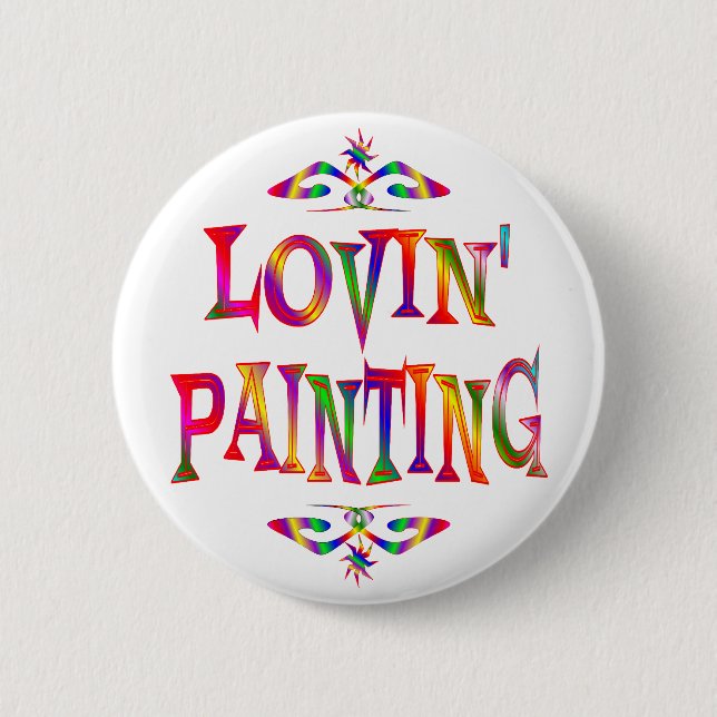 Painting Lover 2 Inch Round Button (Front)