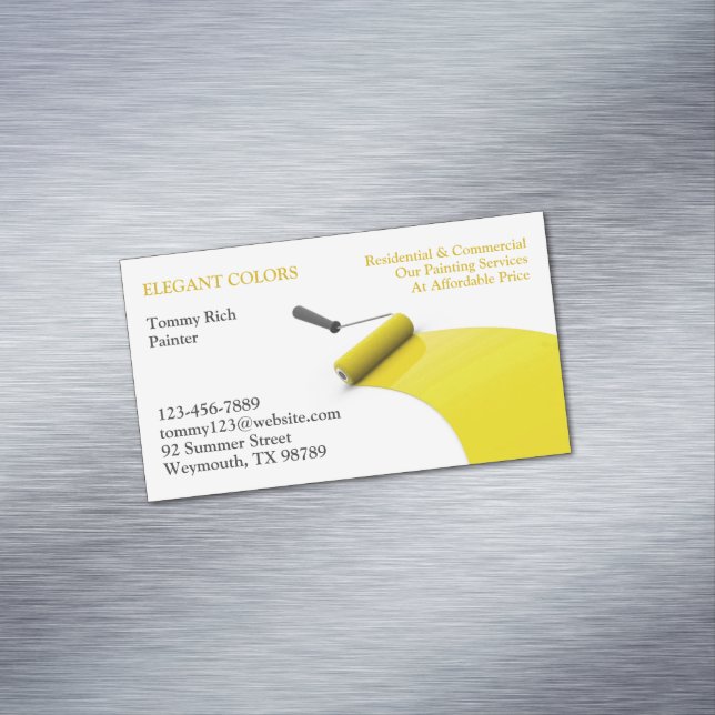 Painting Magnetic Business Card (In Situ)