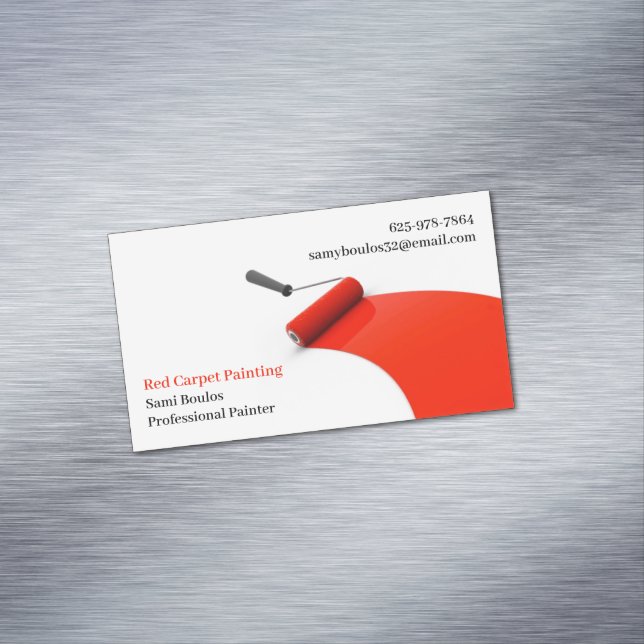Painting Magnetic Business Card (In Situ)