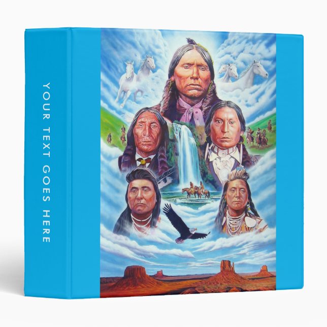 Painting Native Americans Famous Indian Chiefs Binder (Front/Spine)