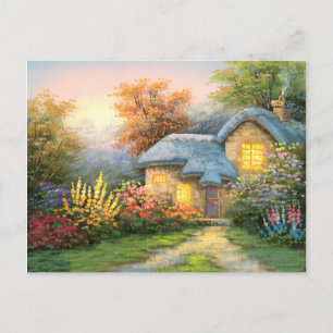 Painting Of A Private Cottage Postcard
