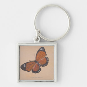 Painting of butterfly keychain