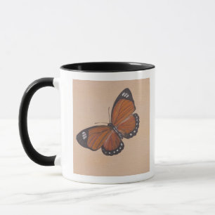 Painting of butterfly mug