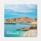 Painting of Dubrovnik beach Magnet