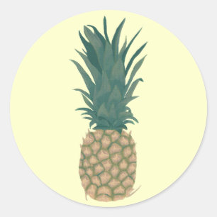 Painting of fresh pineapple by CherylsArt Stickers