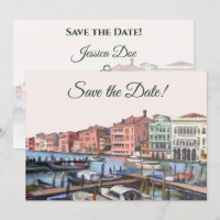 Painting of Grand Canal, Venice, Italy Wedding