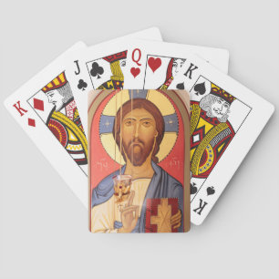 Painting Of Jesus Playing Cards