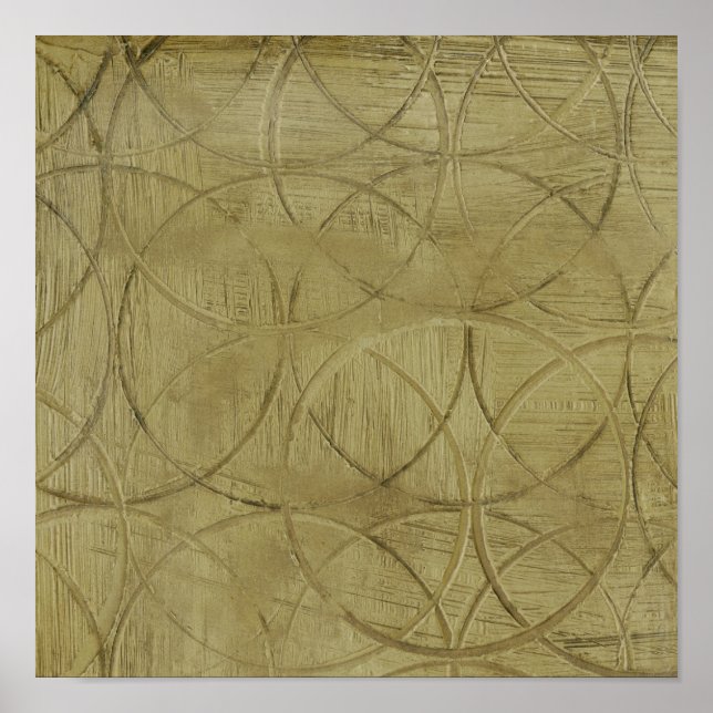 Painting of Linked Circles by Jennifer Goldberger Poster (Front)