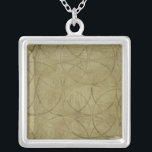 Painting of Linked Circles by Jennifer Goldberger Silver Plated Necklace<br><div class="desc">This is what happens when a Venn diagram gets out of hand! This Jennifer Goldberger painting featurs circles that connect and overlap each other. Buy your copy today!</div>