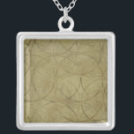 Painting of Linked Circles by Jennifer Goldberger Silver Plated Necklace<br><div class="desc">This is what happens when a Venn diagram gets out of hand! This Jennifer Goldberger painting featurs circles that connect and overlap each other. Buy your copy today!</div>