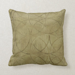 Painting of Linked Circles by Jennifer Goldberger Throw Pillow