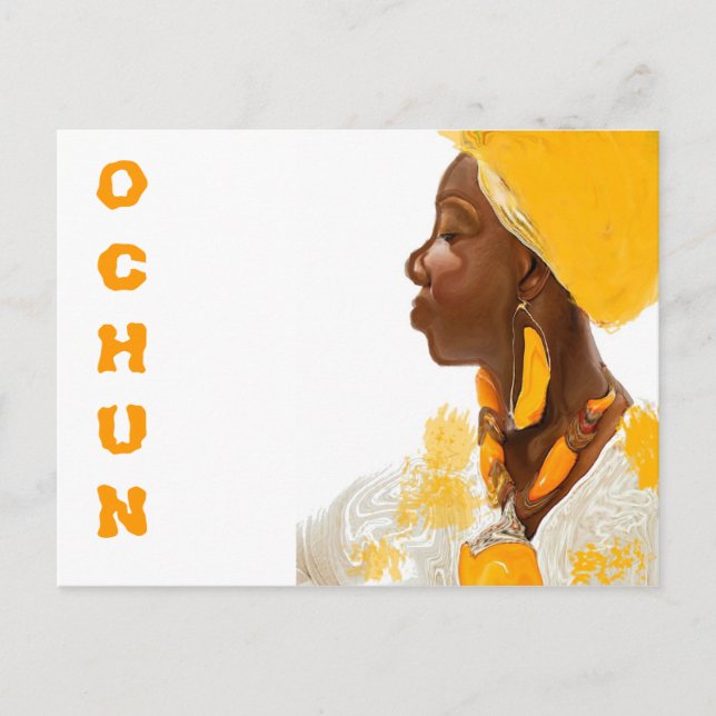 PAINTING OF OCHUN POSTCARD (Front)
