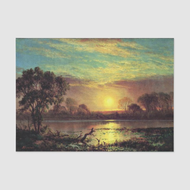 Painting of Owens Lake, California Tissue Paper (Front)
