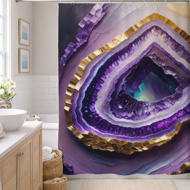 Painting of Purple Gemstone Geode (Creator Uploaded)