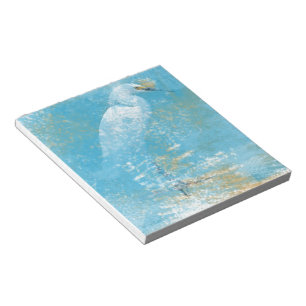 Painting of Snowy Egret   Notepad