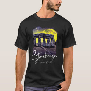 Painting Of Stonehenge England Souvenir Stonehenge T-Shirt