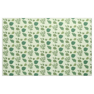 Painting of Summer Garden Leaves, Variety, Fabric