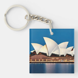 Painting of the Sydney Opera House Keychain