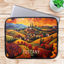 Painting of Tuscany in Autumn | Italy Travel | Art