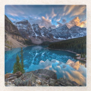 Painting on Moraine Glass Coaster