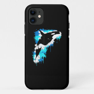 Painting Orca Whale Watercolor Painting Artful iPhone 11 Case