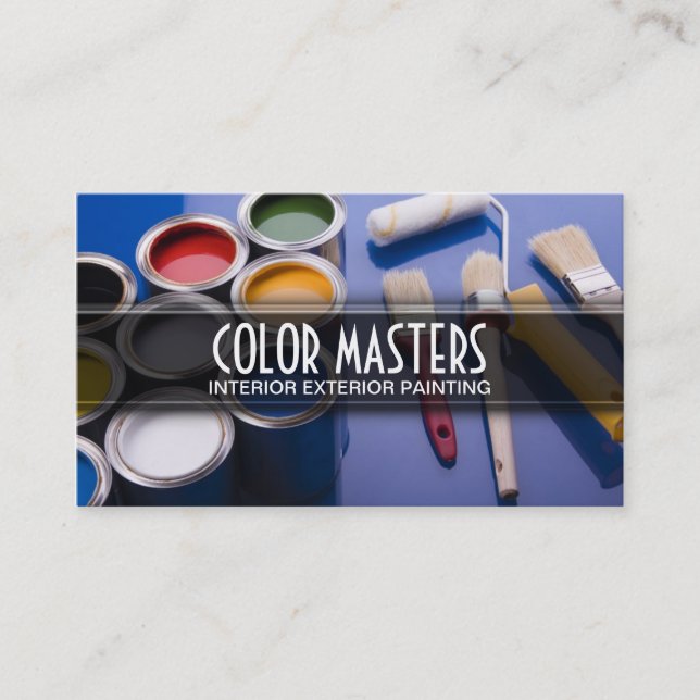 Painting Painter Construction Business Card (Front)