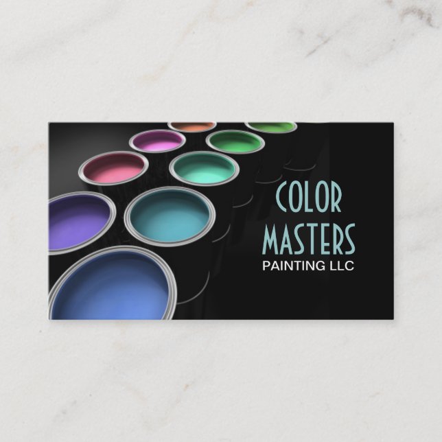 Painting Painter Construction Business Card (Front)