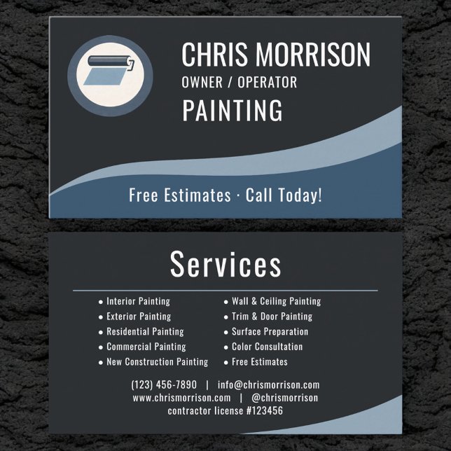 Painting Painter Professional Business Card (Creator Uploaded)