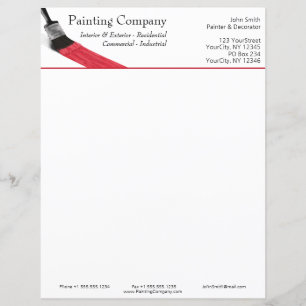 Painting Painter Service Company Brush Red