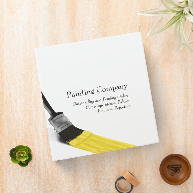 Painting Painter Service Company Brush Yellow Binder (In Situ)