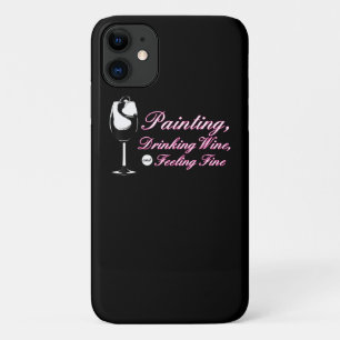 Painting Painting Drinking Wine Feeling Fine iPhone 11 Case