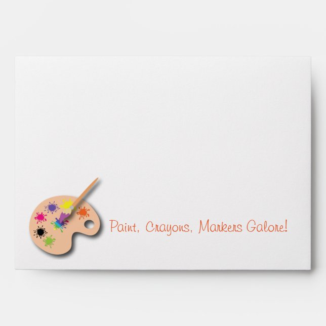 Painting Pallet Envelope (Front)