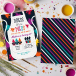 Painting Party Craft Art Kids Birthday Invitation<br><div class="desc">Painting Party Craft Art Kids Birthday Invitation. This design features a painting apron with paint splatter,  crayons,  and paint brushes.. Bright rainbow neon colours really stand out against the dark navy blue background. Rainbow stripes on the back. Personalize this custom invite design with your own art party details.</div>