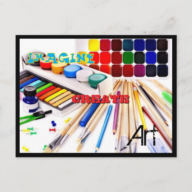 Painting Party Invitation Postcard (Front)
