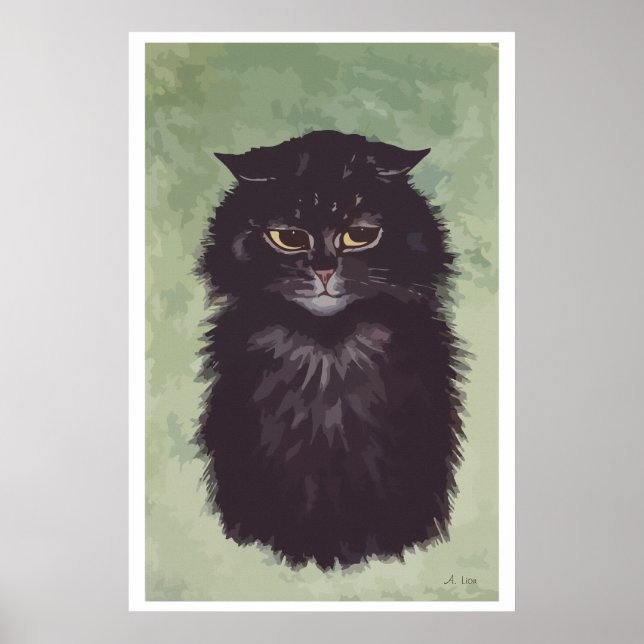 Painting Persian cat n° 2 Poster (Front)