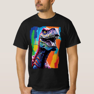 Painting Portrait Of A Tyrannosaurus Rex T-Rex T-Shirt